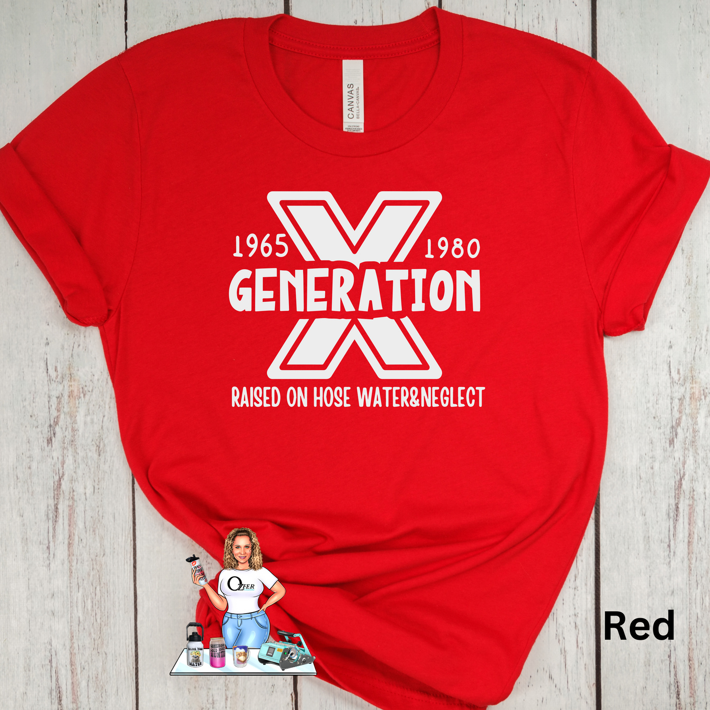 Generation X Collection - White Gen X Logo