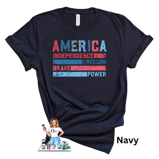 America Tees and Crews - America Independence