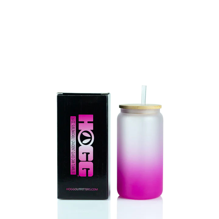 15oz Glass Sublimation Tumbler - Thank God