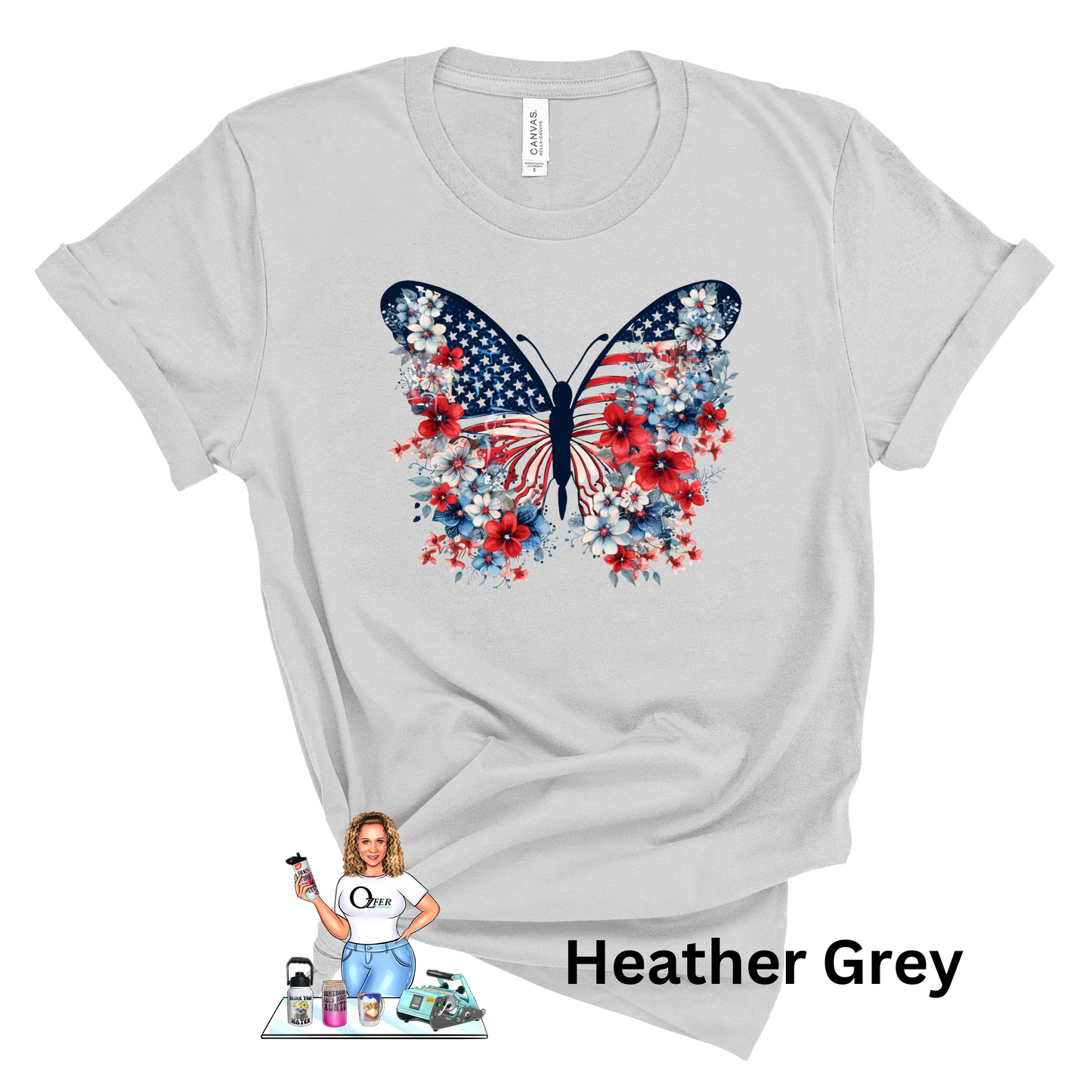 America Tees and Crews - Butterfly