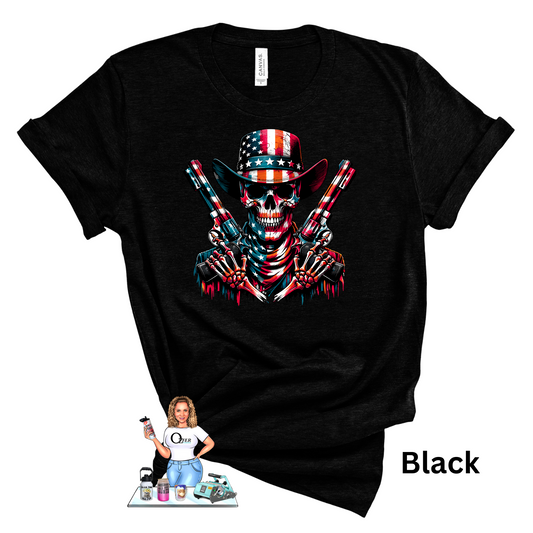 America Tees and Crews - Guns & Skull