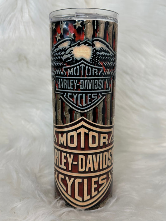 Sublimation Tumbler - Flag Harley-Davidson