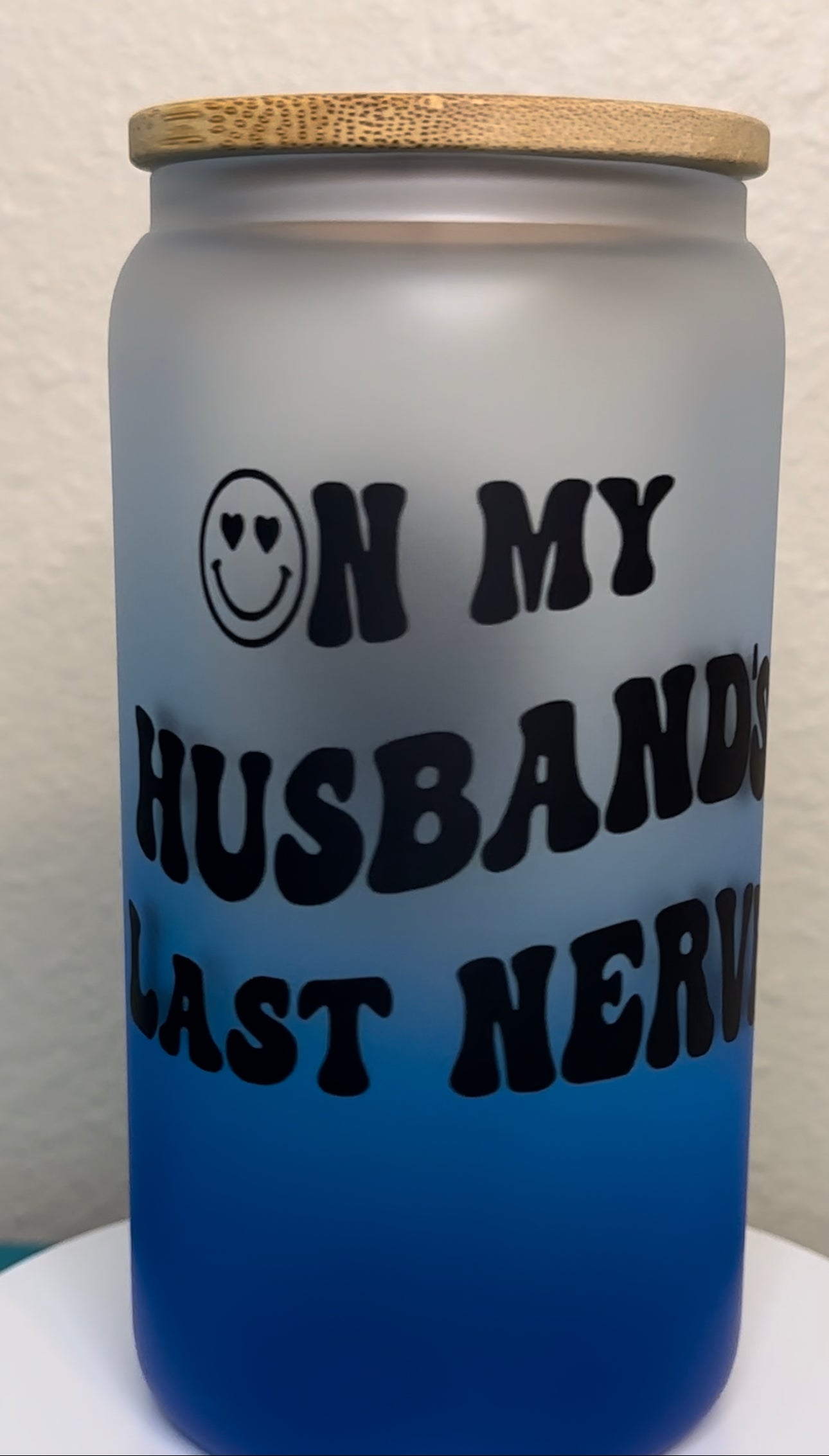 15oz Glass Sublimation Tumbler - Husbands Nerve