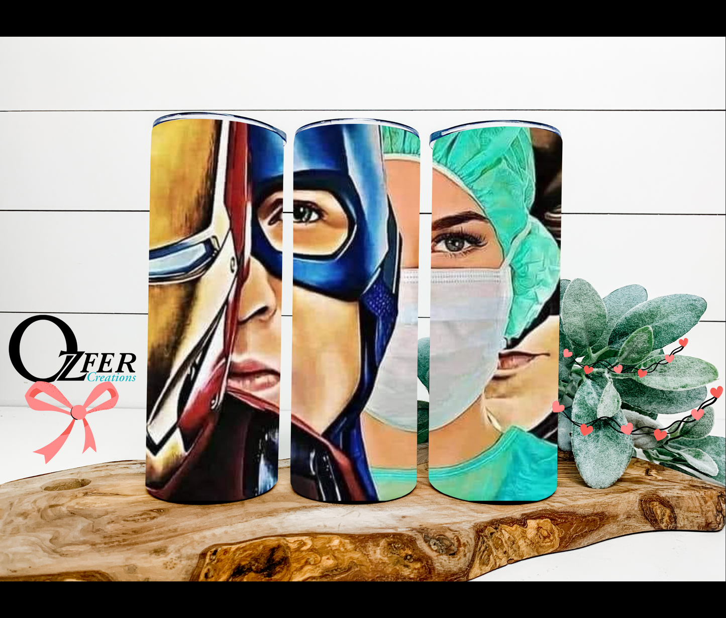 Sublimation Tumbler - Nurse Hero