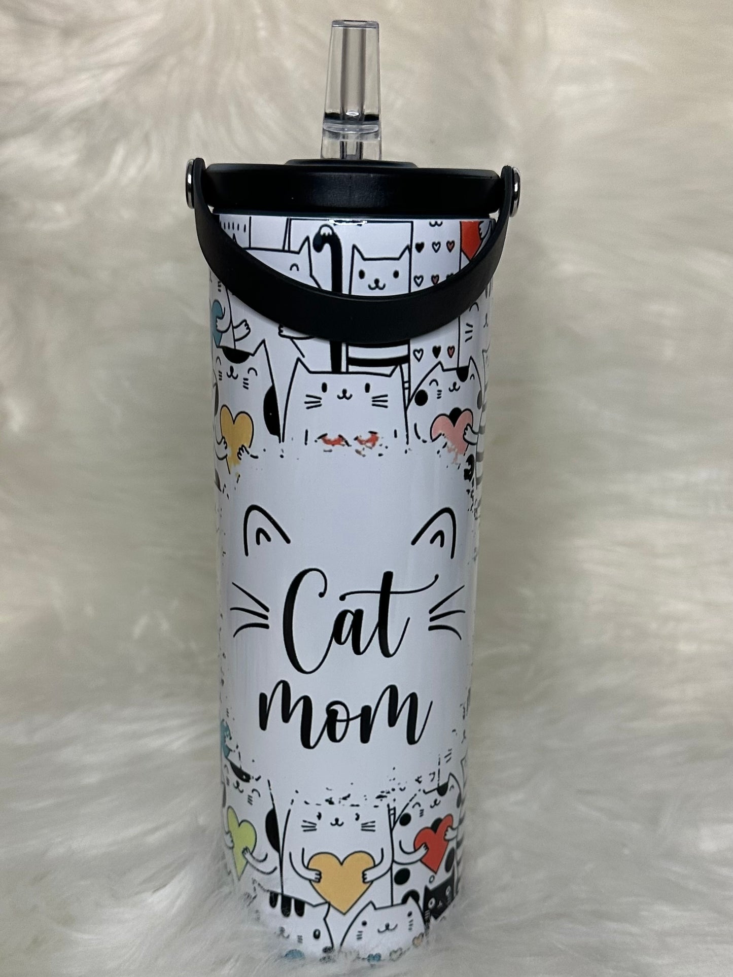 Sublimation Tumbler - Cat Mom