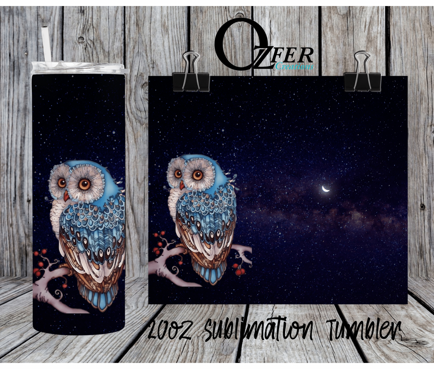 Sublimation Tumbler - Night Owl