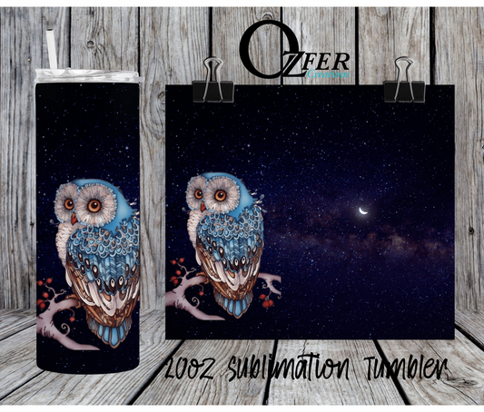 Sublimation Tumbler - Night Owl