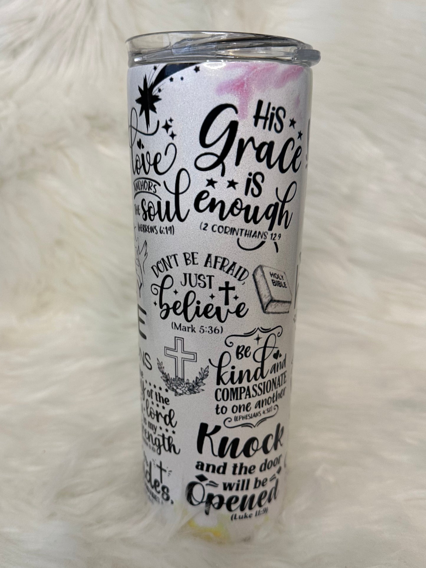 Sublimation Tumbler - Bible Affirmations