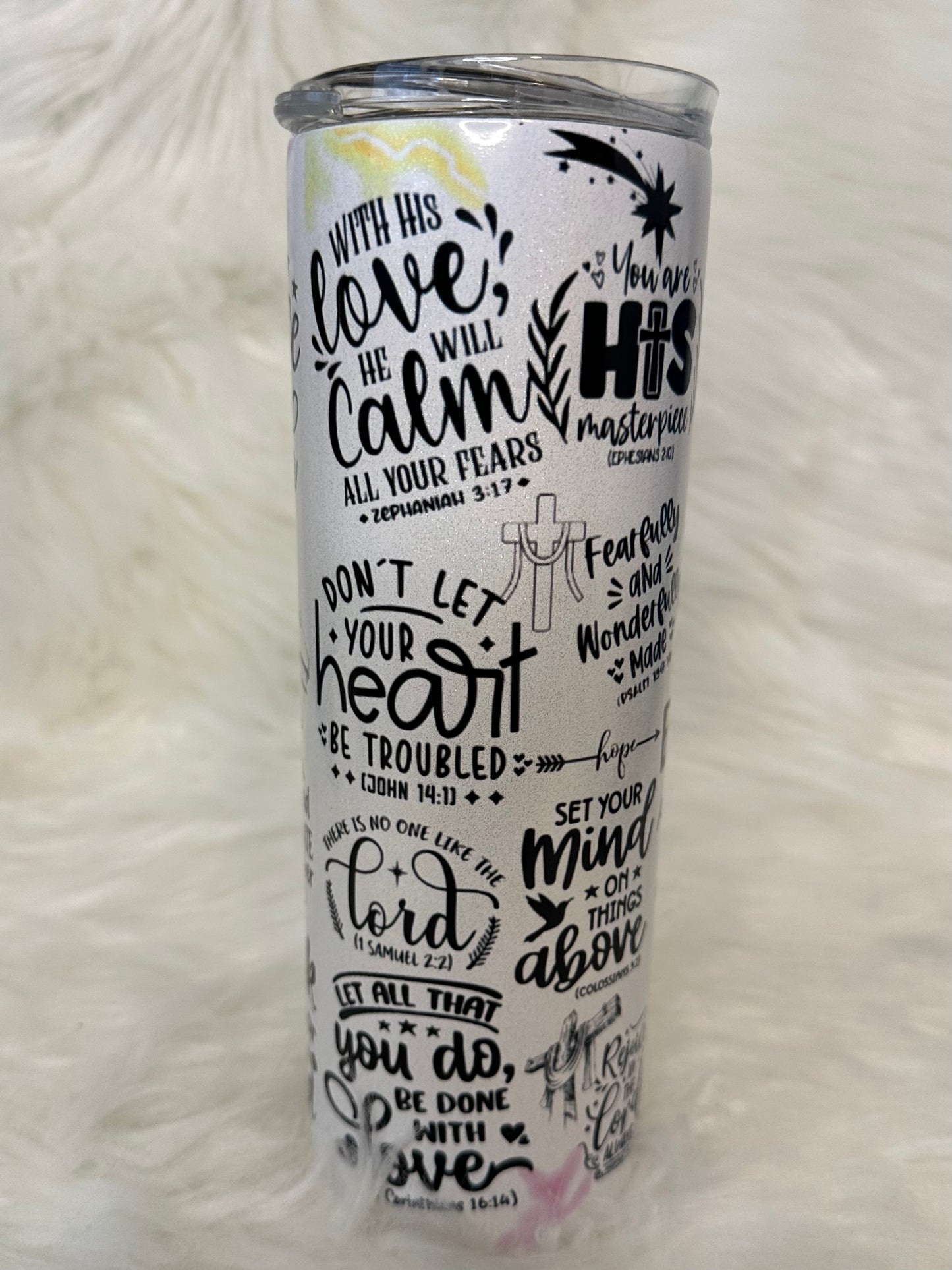 Sublimation Tumbler - Bible Affirmations