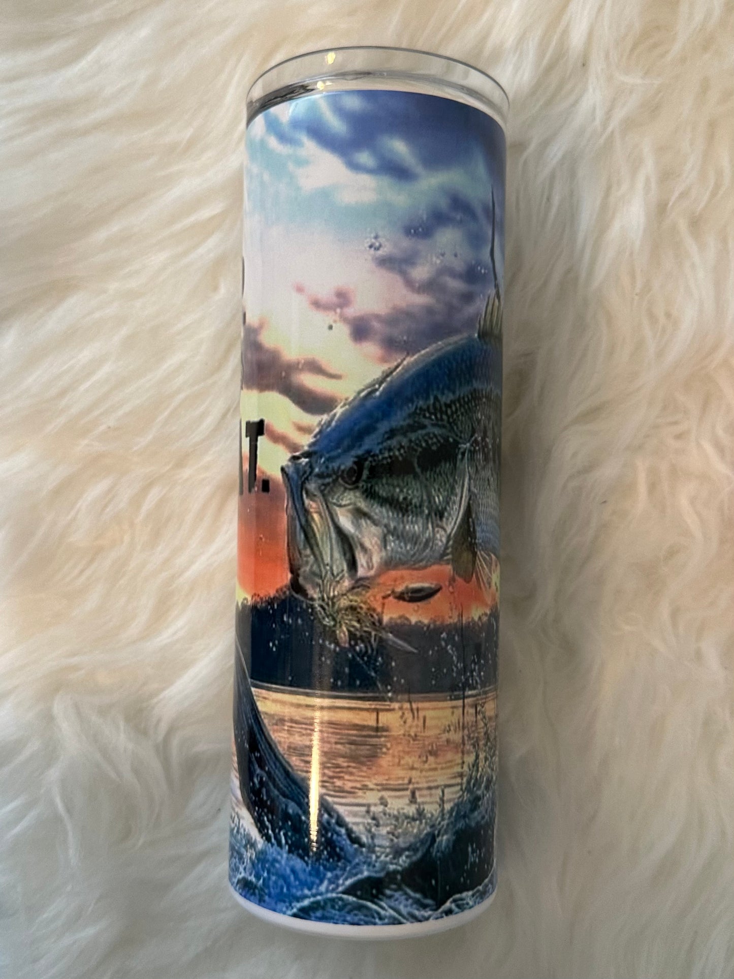 Sublimation Tumbler - Eat Sleep Fish