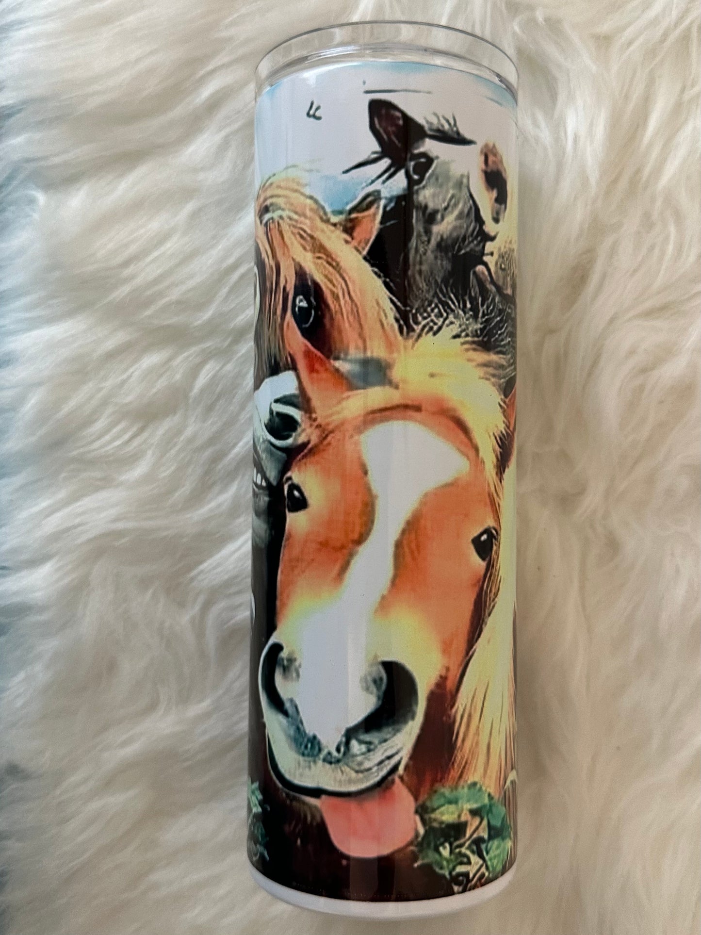 Sublimation Tumbler - Laughing Horses