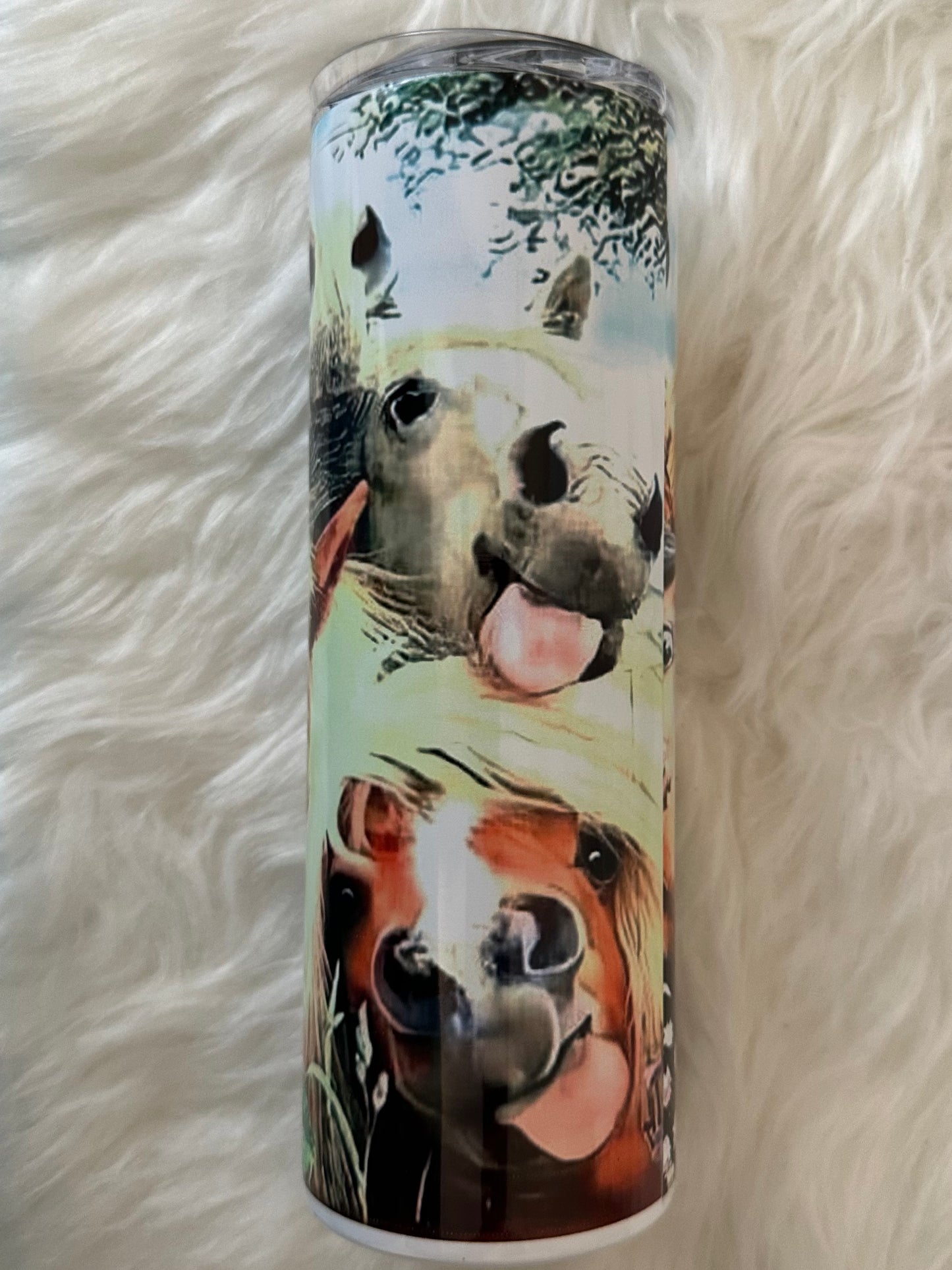 Sublimation Tumbler - Laughing Horses