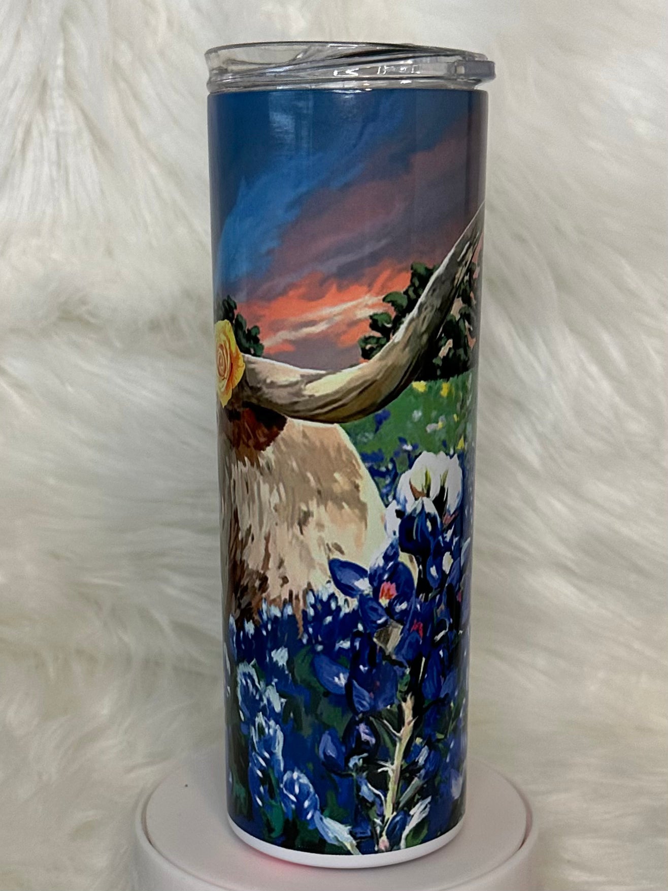 Sublimation Tumbler - Bluebonnets Longhorn