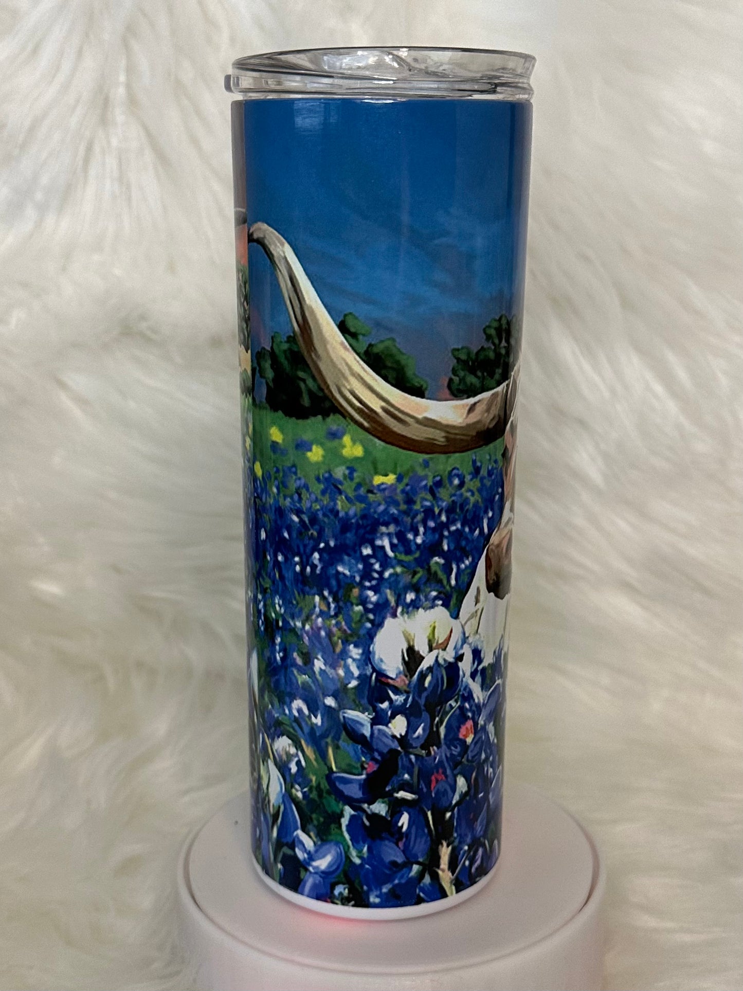 Sublimation Tumbler - Bluebonnets Longhorn