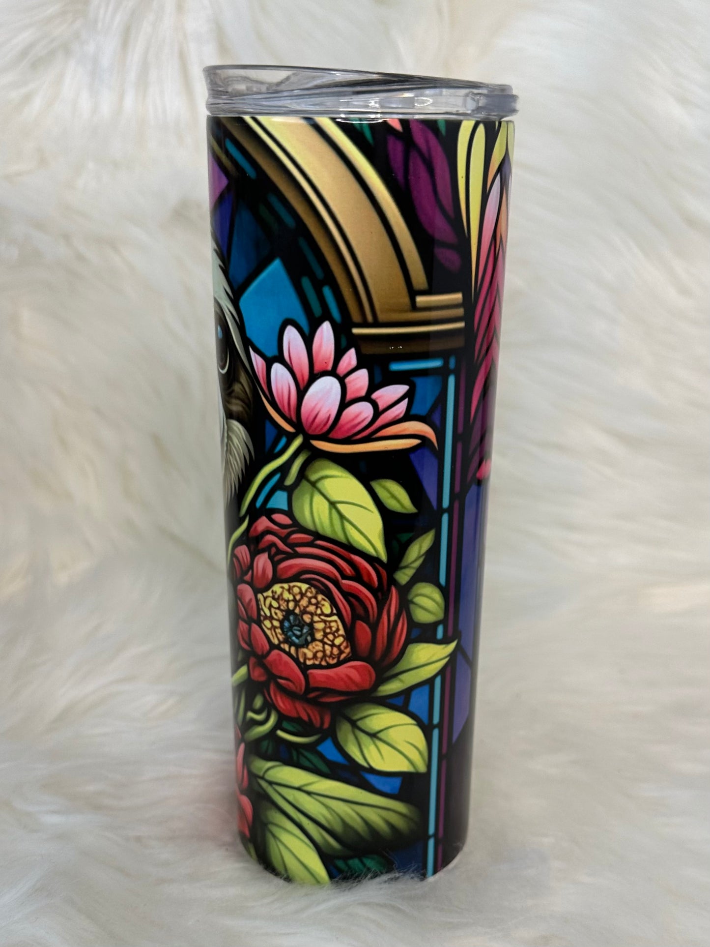 Sublimation Tumbler - Stain Glass Sloth