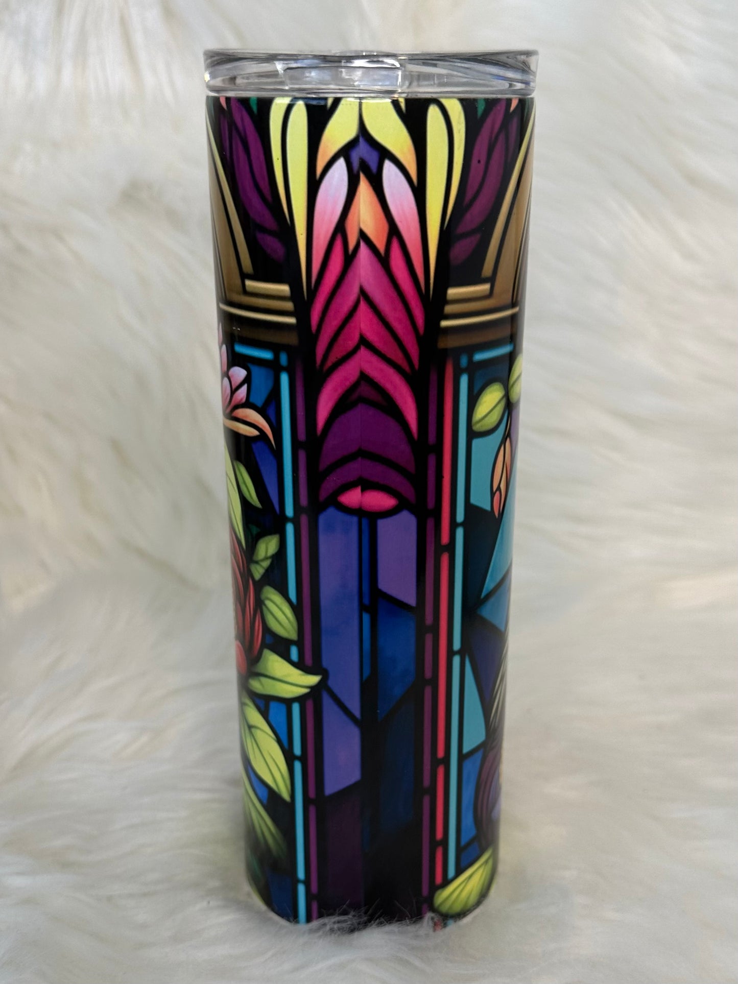 Sublimation Tumbler - Stain Glass Sloth