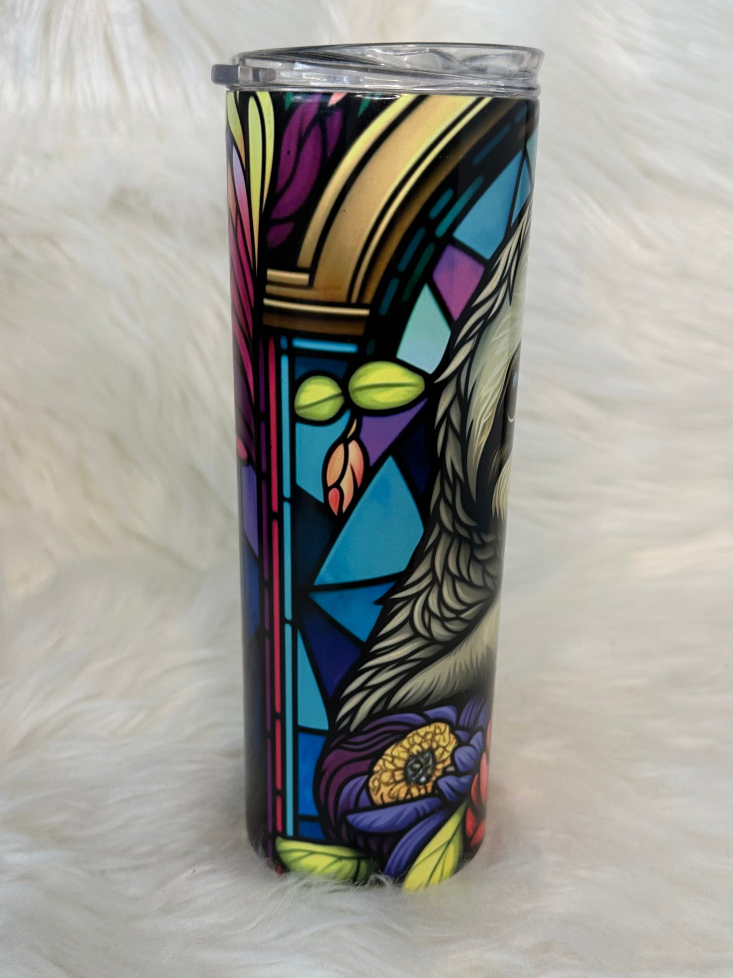 Sublimation Tumbler - Stain Glass Sloth